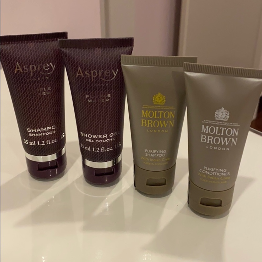 Molton Brown and Asprey London Travel Toiletries